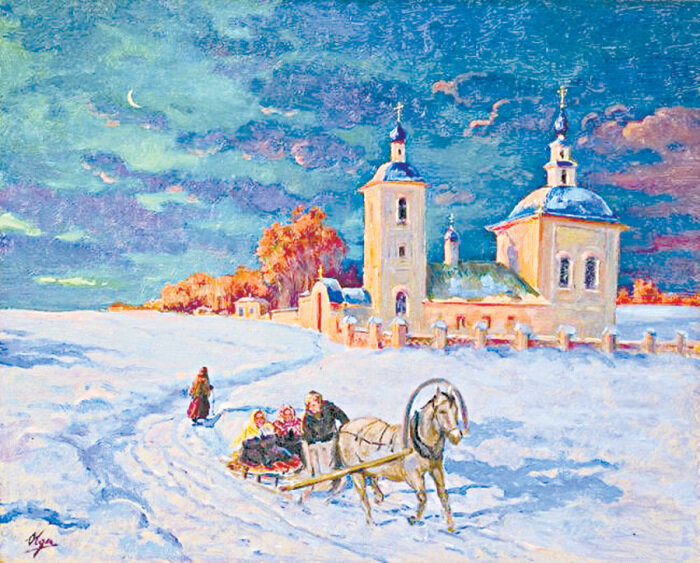  Акварель великой княгини Ольги Александровны Романовой.