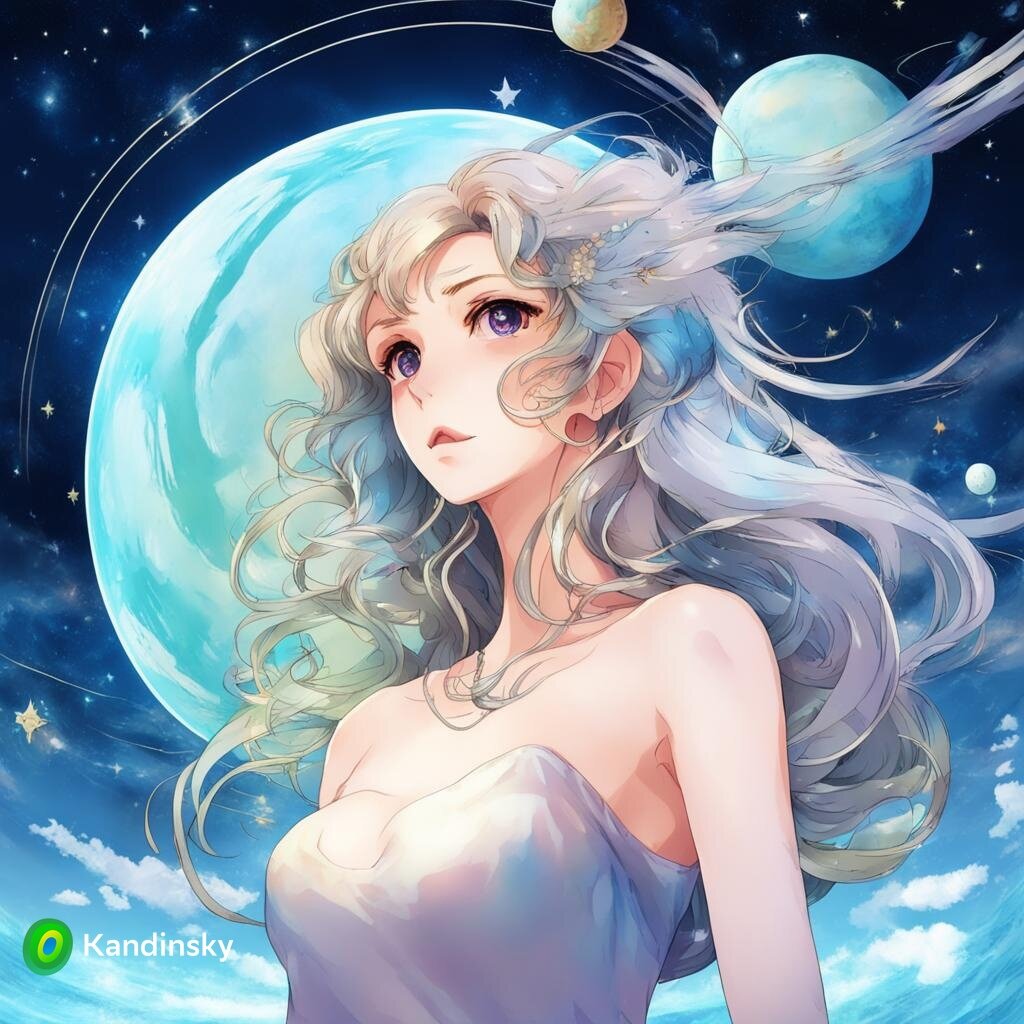 И вот так Кандинский представил себе добрый Нептун.