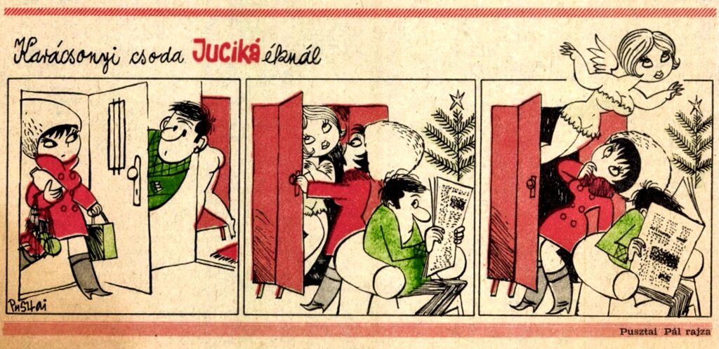 Художник П. Пустаи. Журнал «Ludas Matyi» 1966 №50