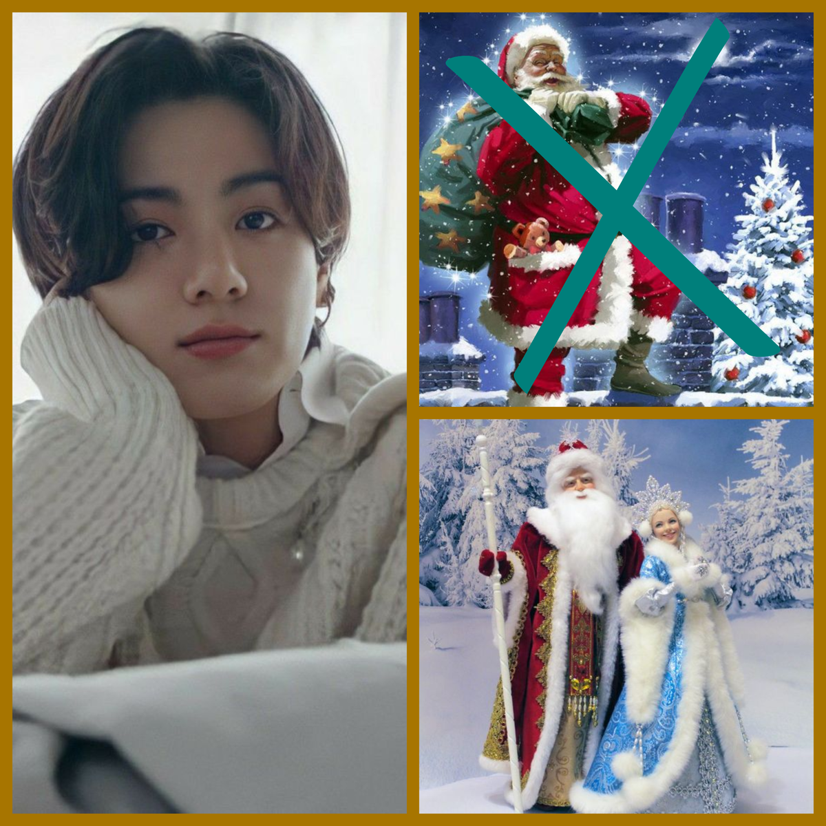 Нет, друзья. В Санту я не верю ... то ли дело Дед Мороз .. так там ещё и Снегурочка!