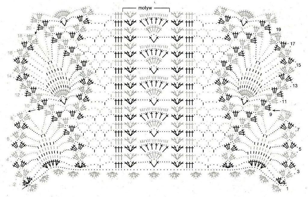 Красивый шарф схемы и описания