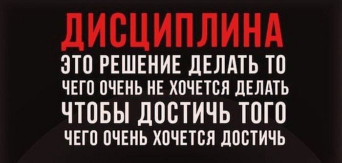 Дисциплина понимает как