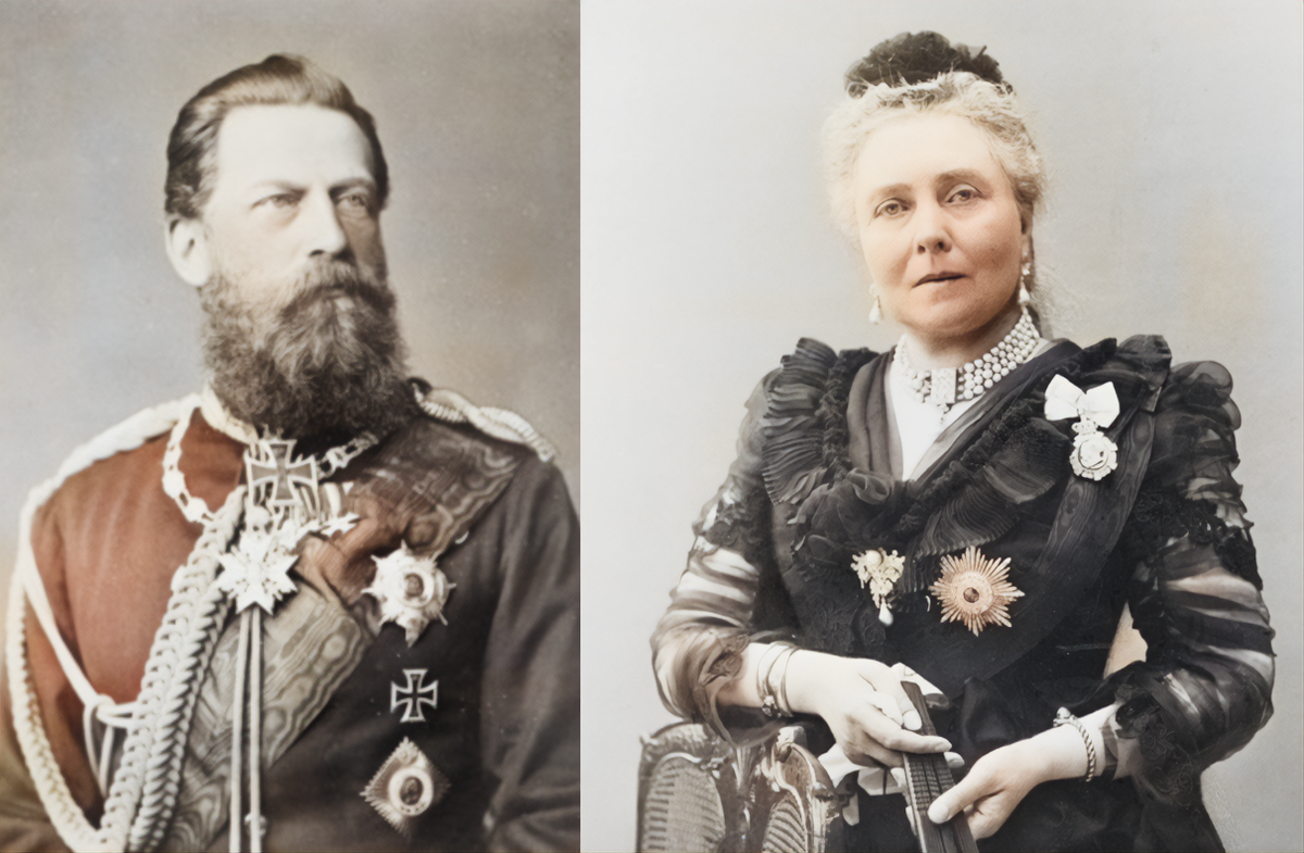 Родители Виктории Прусской. 
