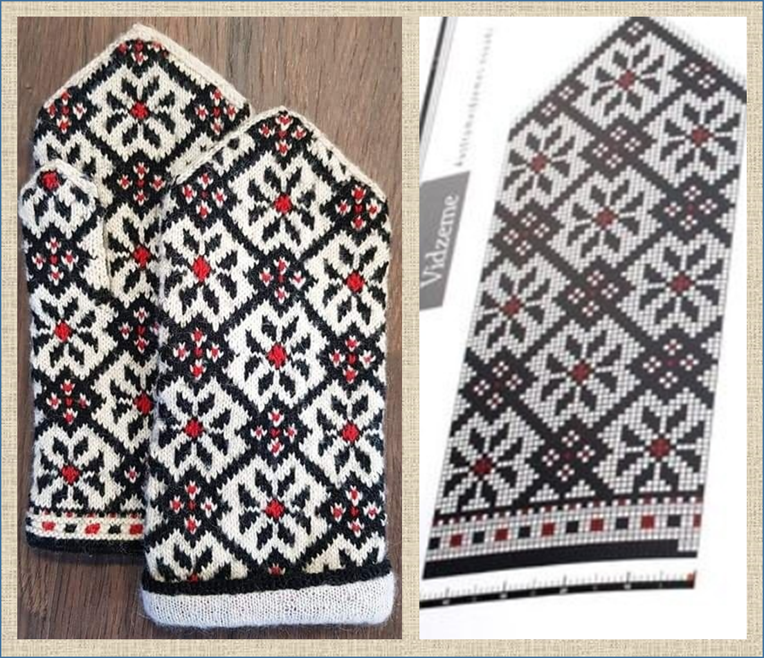 Варежки красивые узоры схемы