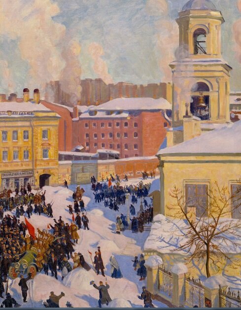 Кустодиев. 27 февраля 1917 года. 1917.