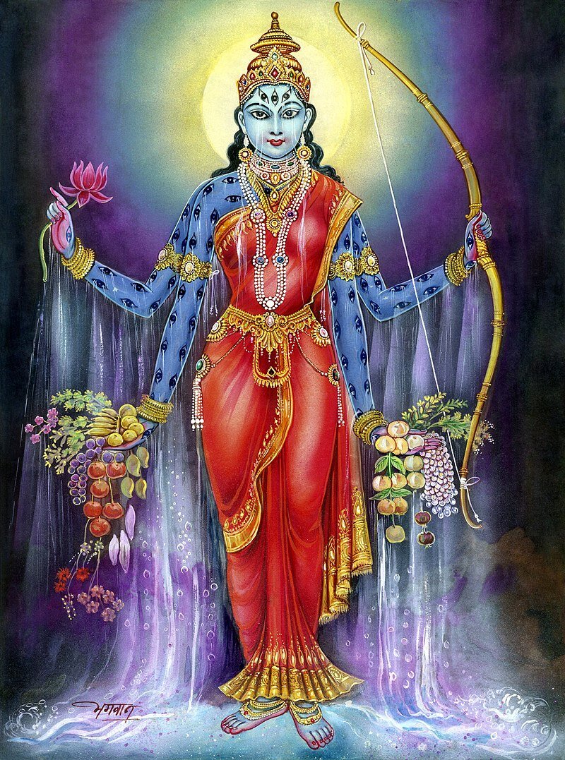 Шакамбари - одна из форм Дурги, дарующая пропитание. Ее день отмечается 25 января 2024 года. Изображение: wikipedia.org