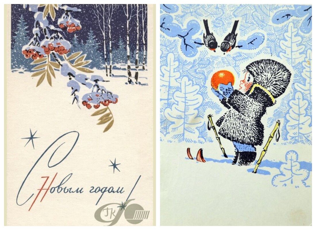 Новогодние открытки СССР 1960х годов. | Ольга Таволга | Дзен
