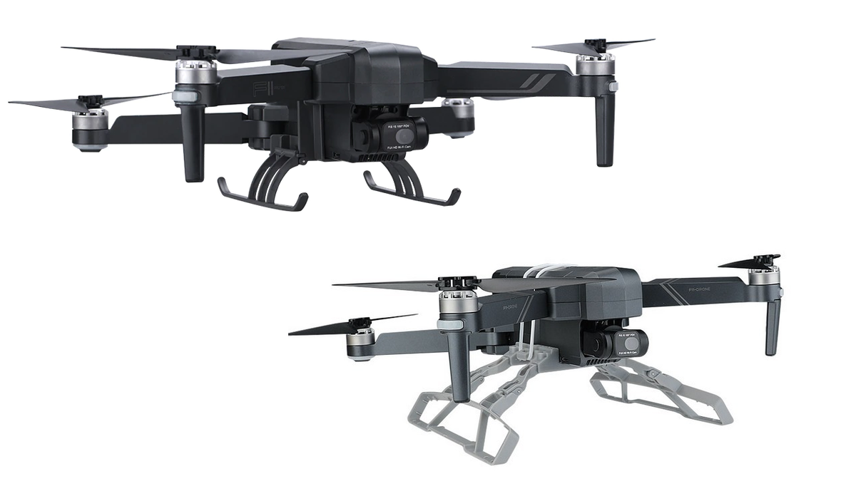 Рис.1. Два вида «посадочных шасси» на квадрокоптеры серии F11/F11s