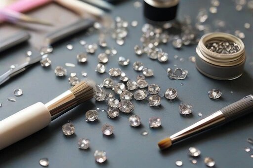 Как клеить стразы на гель лак: секреты красивого маникюра