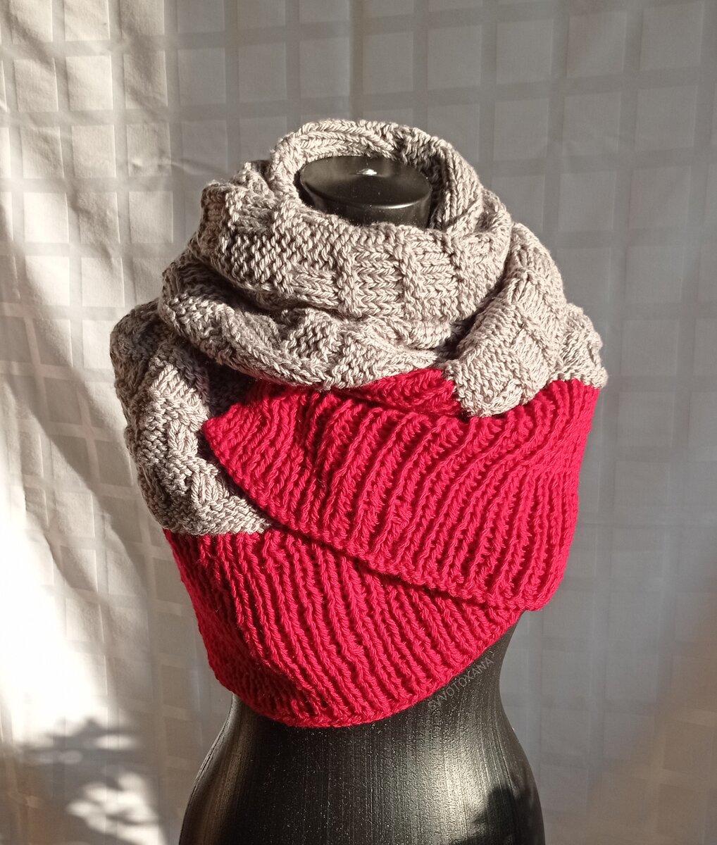 Стильные вязаные шарфы от Оксаны SVVOTOXANA