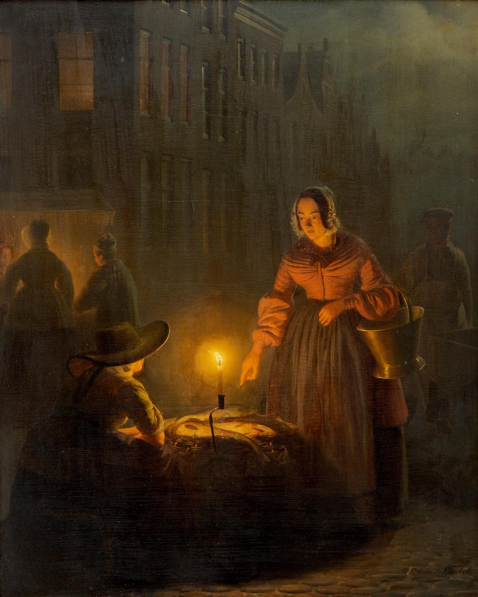 Продажа рыбы на рынке