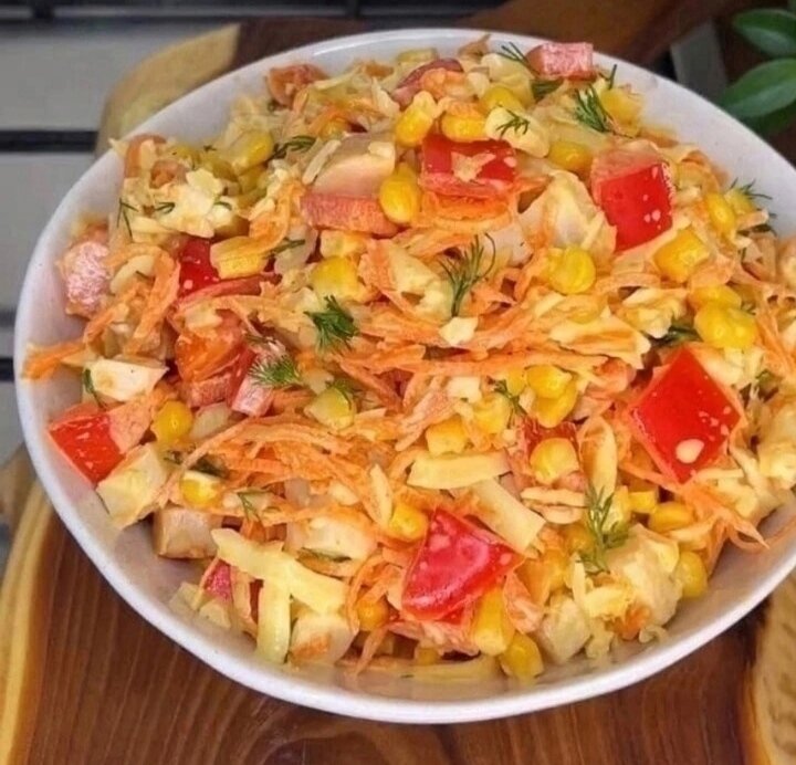 Салаты корейский кукурузой