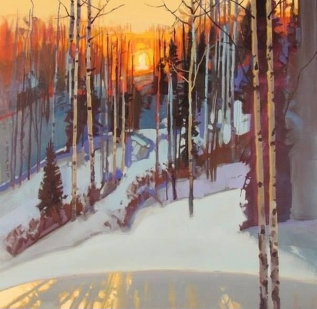 Закат. Художник Стивен Квиллер.