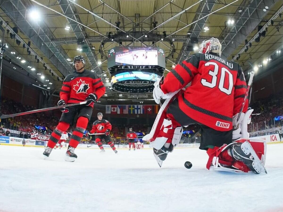    Эпизод матча Чехия - Канада© Фото : Пресс-служба IIHF