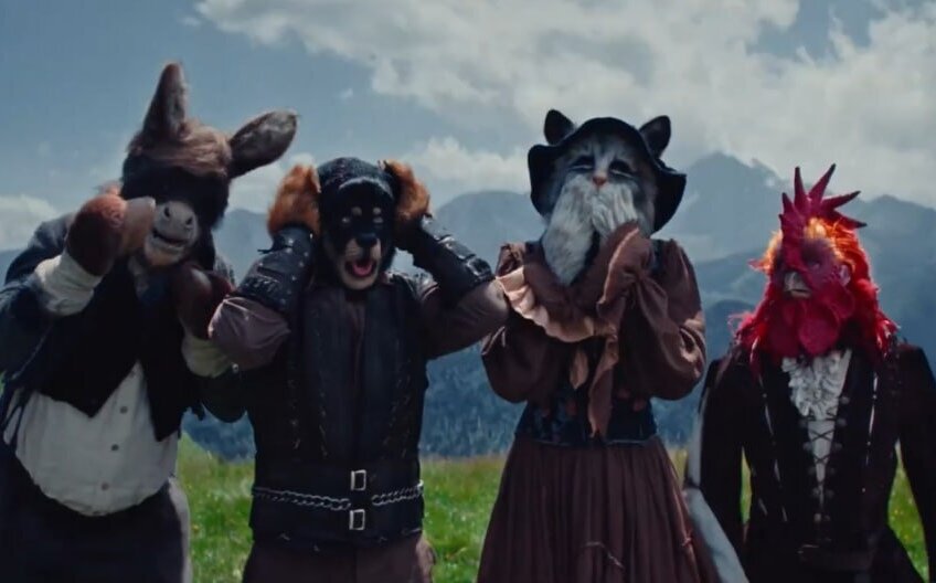 Кадр из фильма "Бременские музыканты". 