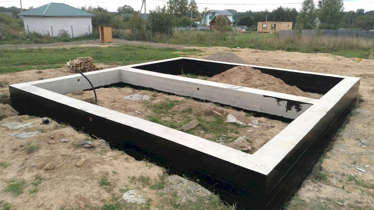 ленточный фундамент 