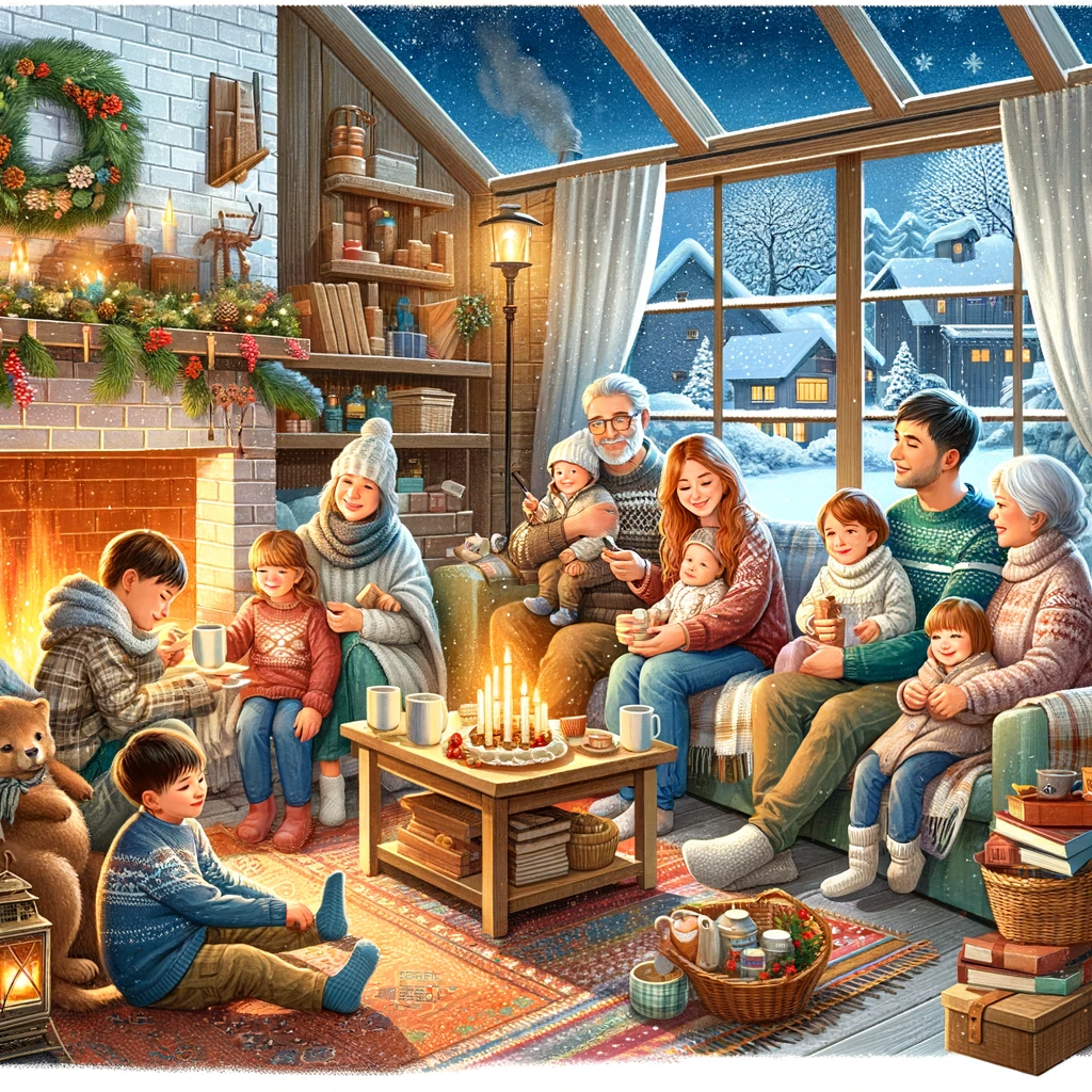 Февраль - День семьи и друзей.  Изображение защищено авторскими правами.