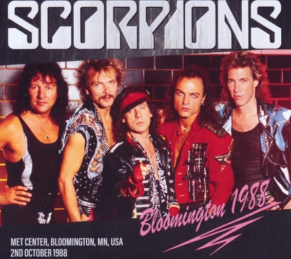 Музыканты группы Scorpions в 1988 году, после выхода альбома "Savage Amusement" 
