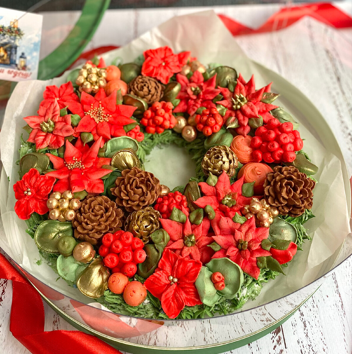 Все зефирные веночки я отдавала в коробочке с прозрачной крышкой под названием аквариум. Делаются такие коробочки под заказ😊