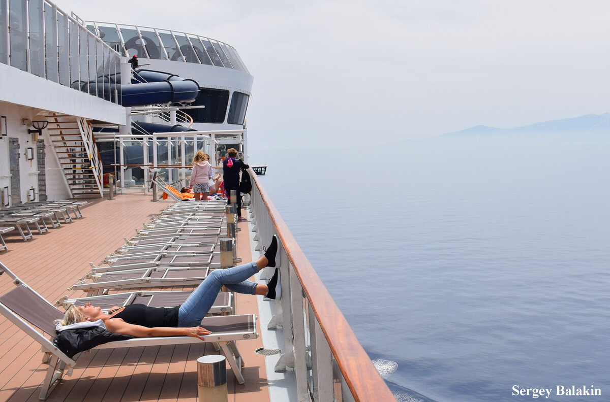 На борту лайнера «MSC Splendida», май 2023 г. Здесь и далее – все фото автора