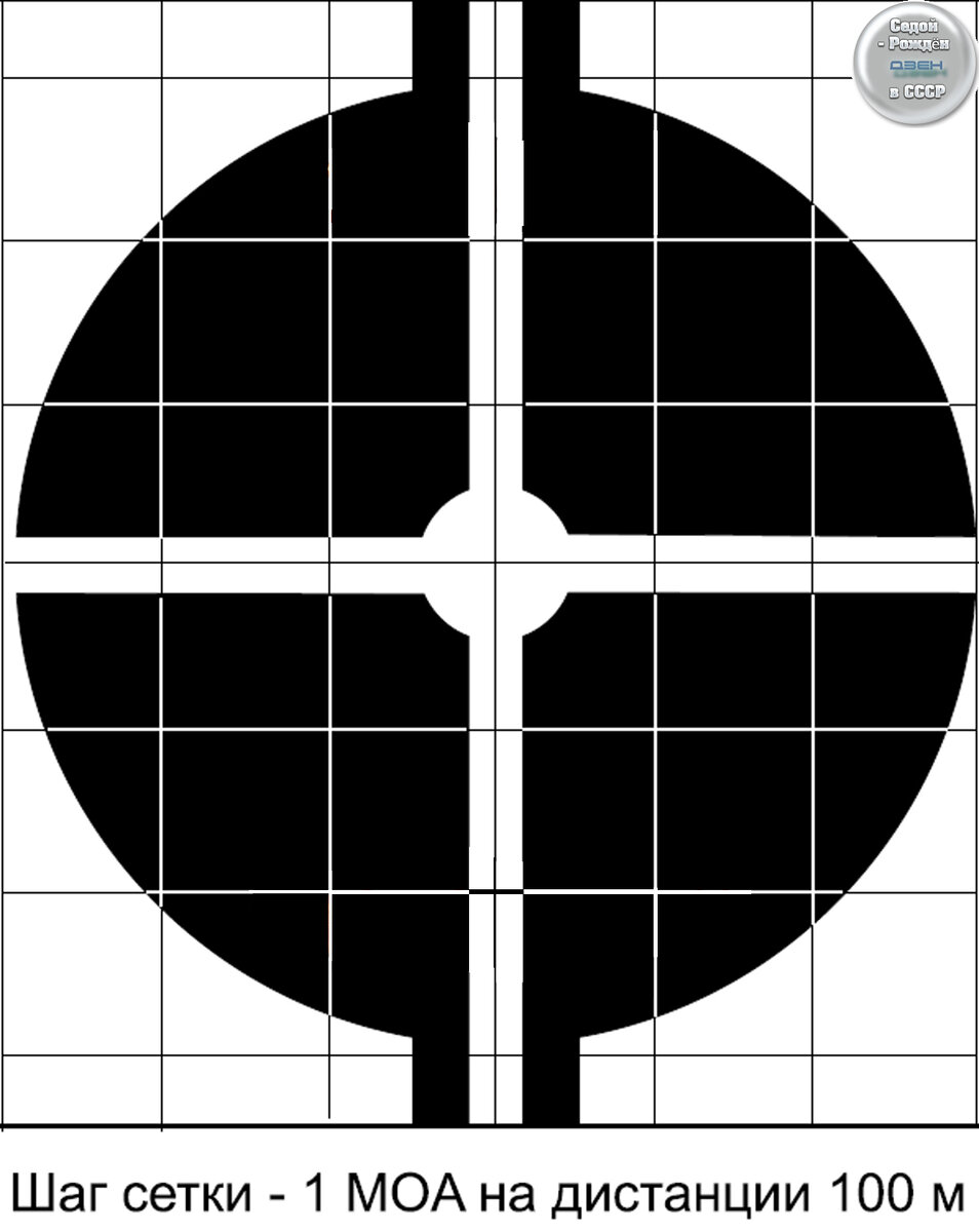 Пристрелочная мишень на 100 метров. Пристрелочная мишень для карабина на 100 метров. Мишень 100 метров 1 МОА. Пристрелочная мишень на 100 метров на а4.