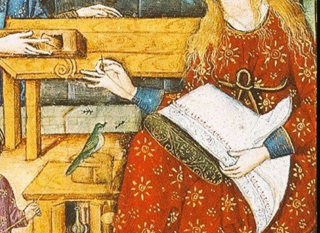 Фрагмент «Испанский часослов, Святое семейство (1460-е гг.)»