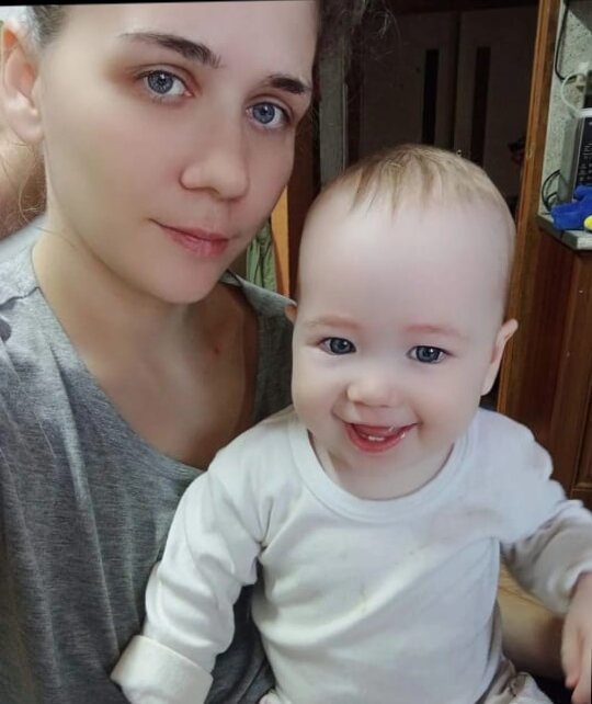 Моя дочь Ирина со своей младшей дочкой Кирой