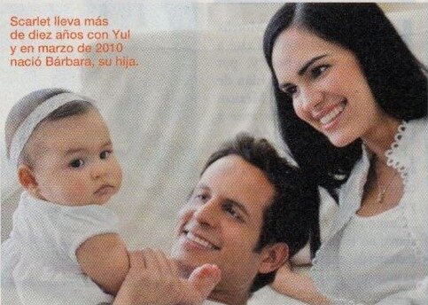 Скарлет и Юл уже более десяти лет вместе, и в марте 2010 года родилась Барбара, их дочь. © Фото из архива испанского журнала «Telenovela».