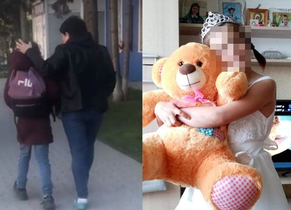 Девочке досталось на улице. Фото: соцсети.