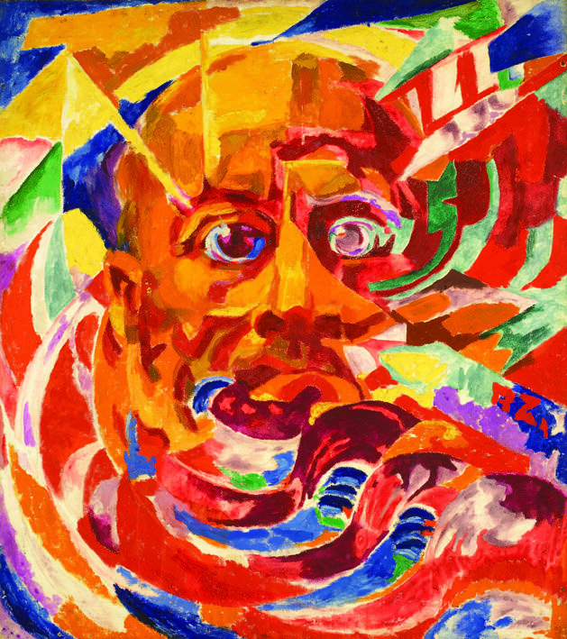 Ружена Заткова. Портрет Маринетти в образе солнца. 1922. 