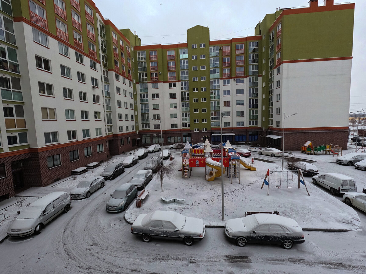 2 Января. Выпал снег