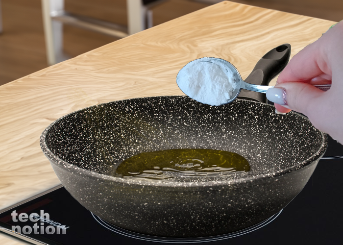 Чтобы легко отмыть сковородку вскипятите в ней воду с содой (Сковорода Starwind Chef SW-CH3024) / Изображение: дзен-канал technotion