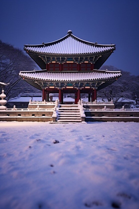 Снег в Сеуле 