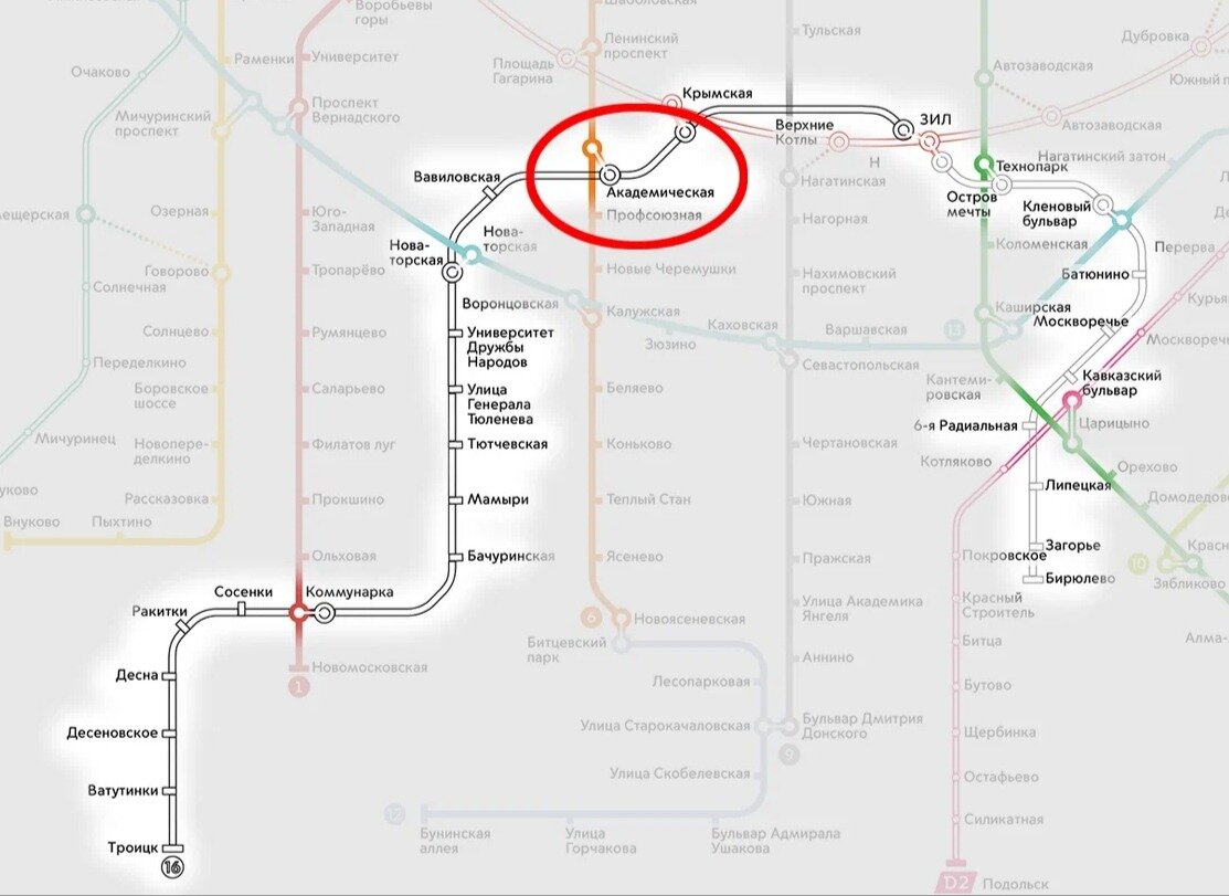 Схема метро вокзал