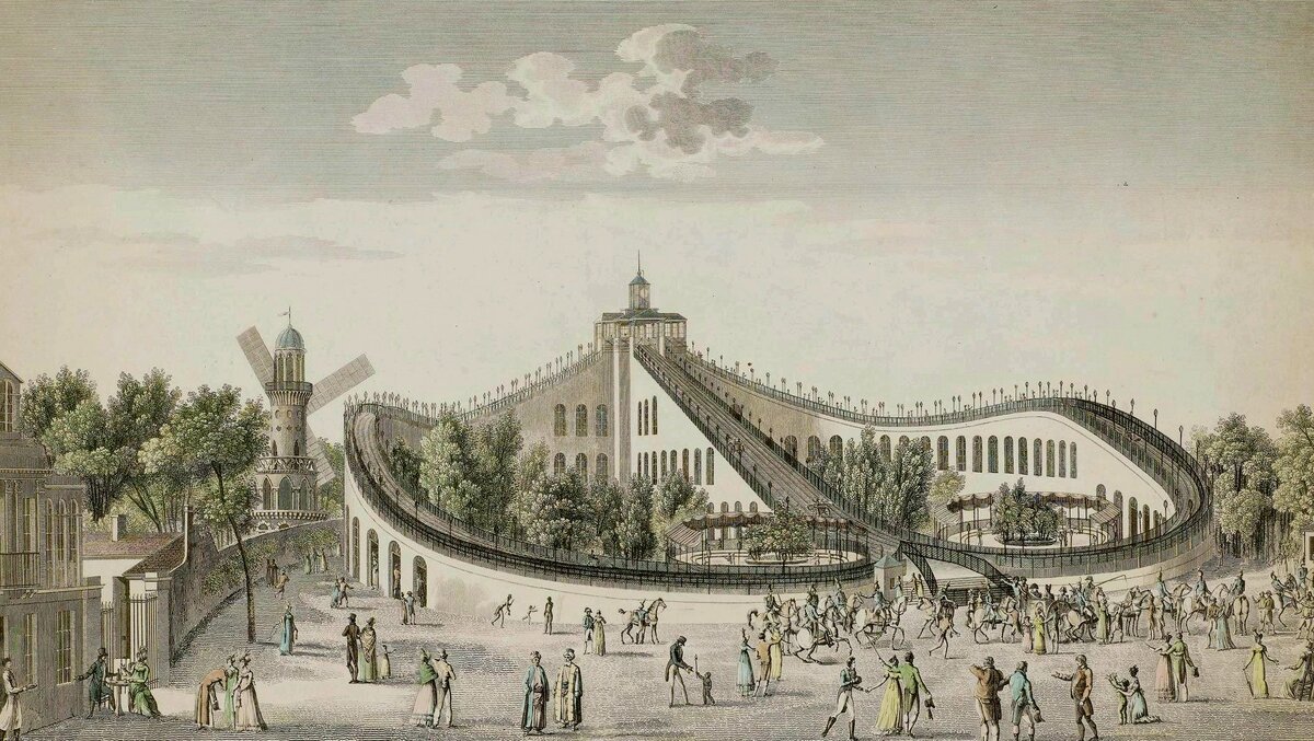 Аттракцион в Париже (1820). Источник: https://ru.wikipedia.org