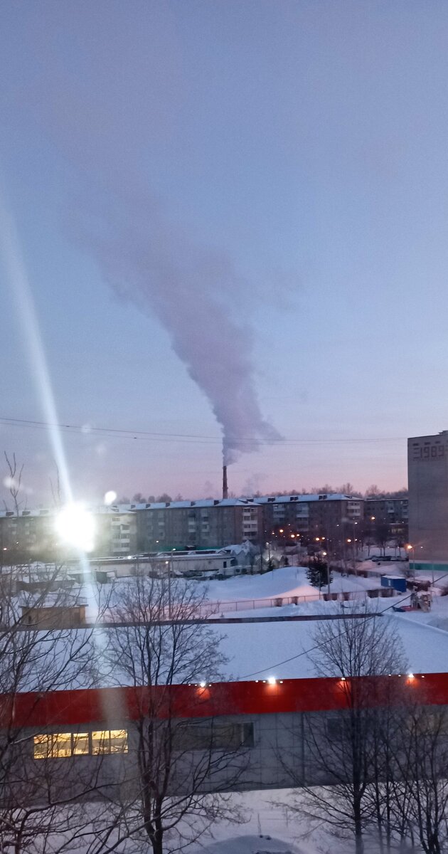 Фото автора. Вид из окна.