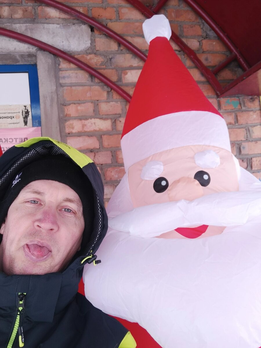 Я с дедом морозом))