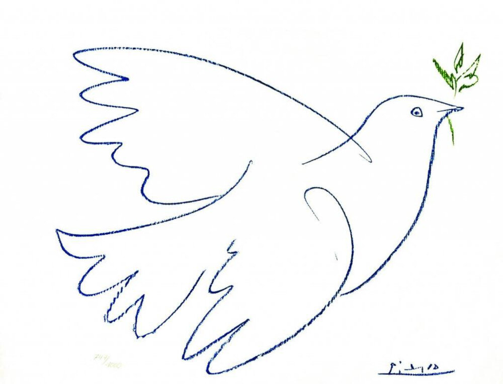 Пабло Пикассо «Голубь мира» вариант 1961 года