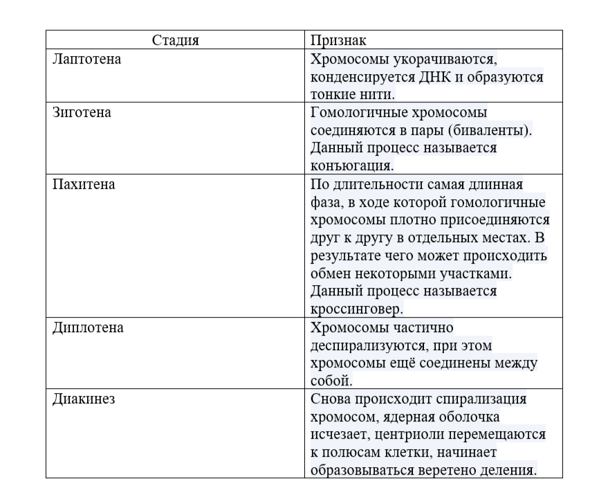 Задания части 2 ЕГЭ по теме «Мейоз, отличия от митоза»