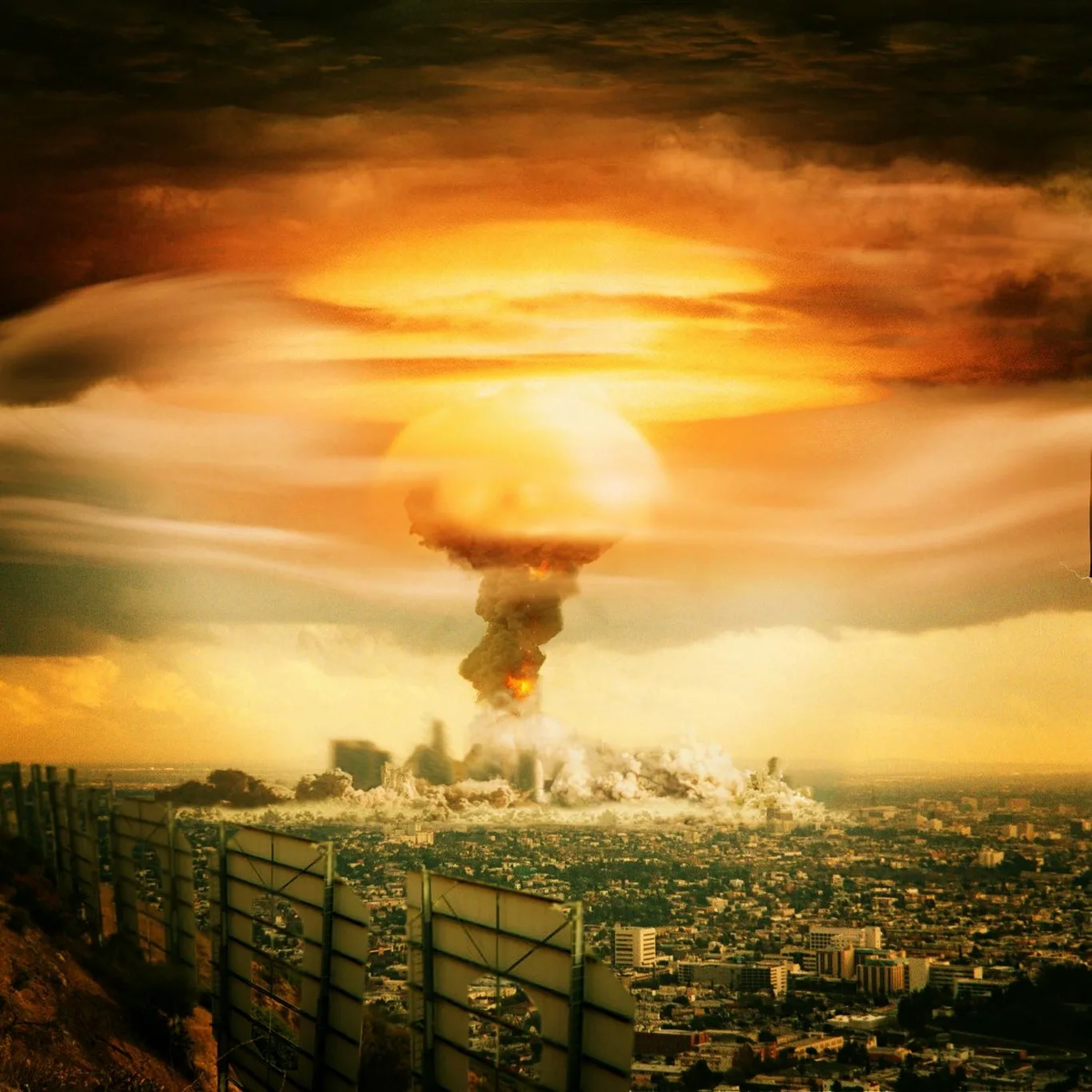Ядерный апокалипсис. Ядерный пейзаж. Объявили ядерную войну