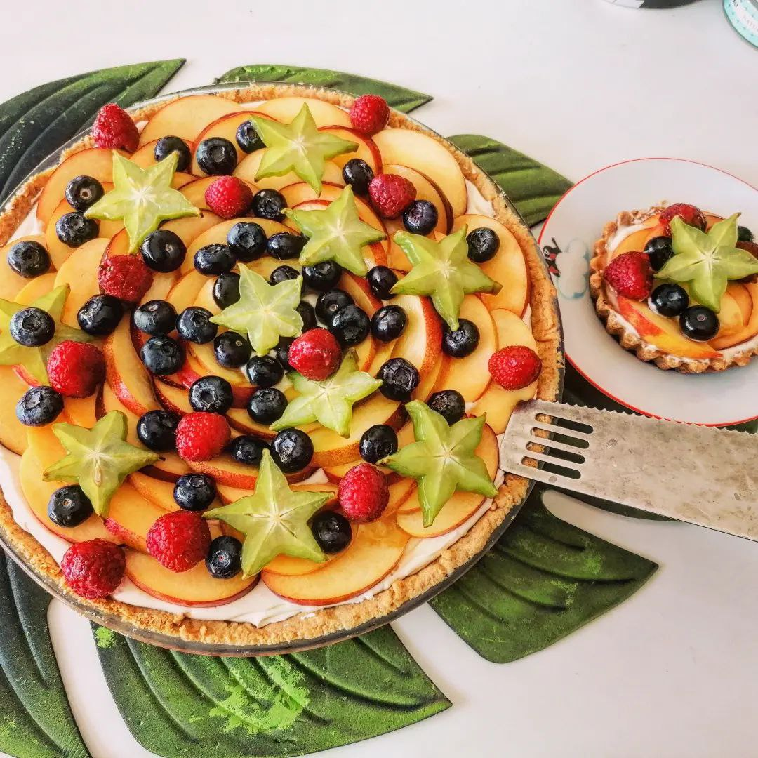 Миндальный тарт с лаймовым кремом