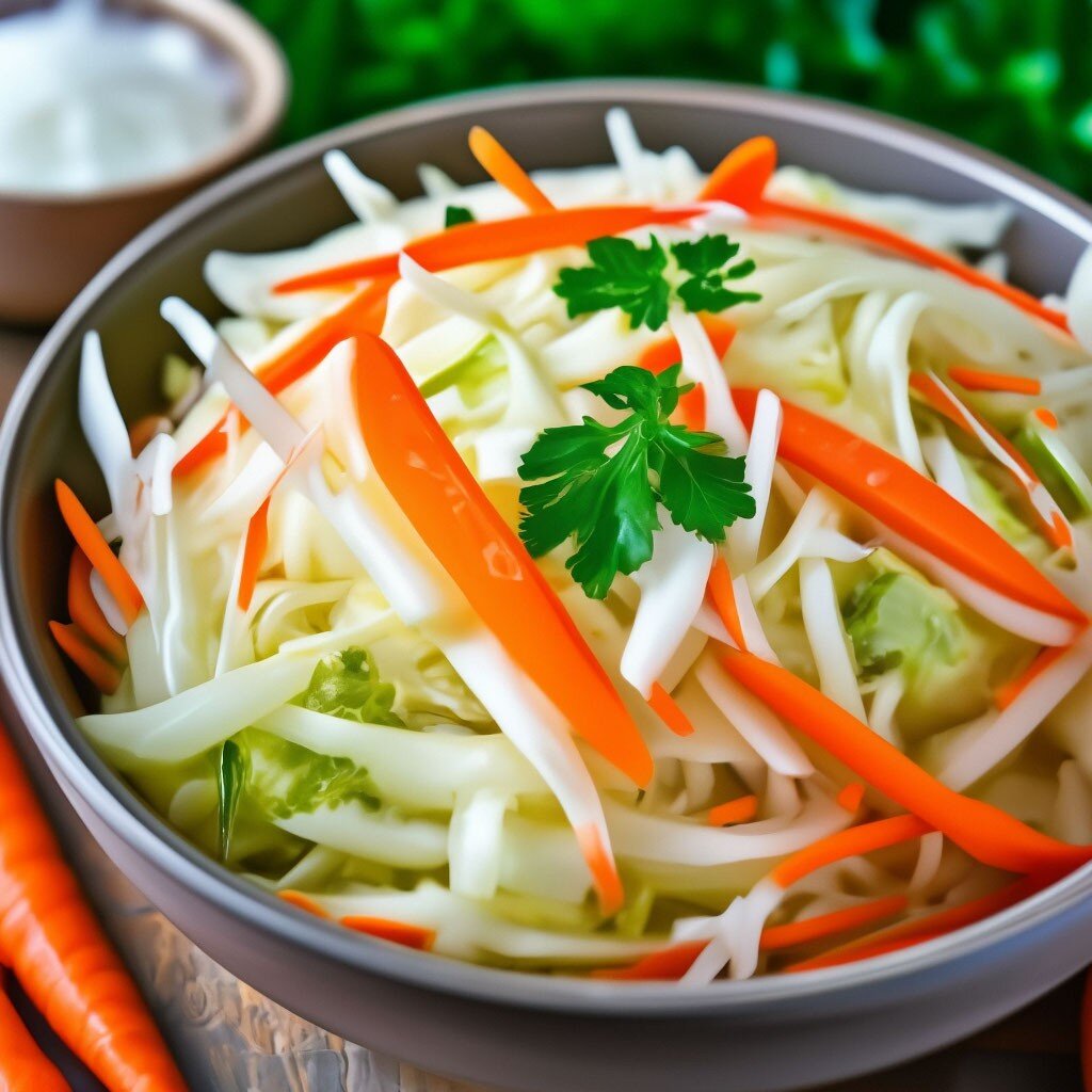 Маринованная капуста с морковью Маринованная капуста с морковью