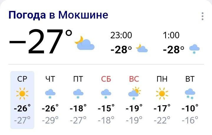 Завтра тоже морозно.