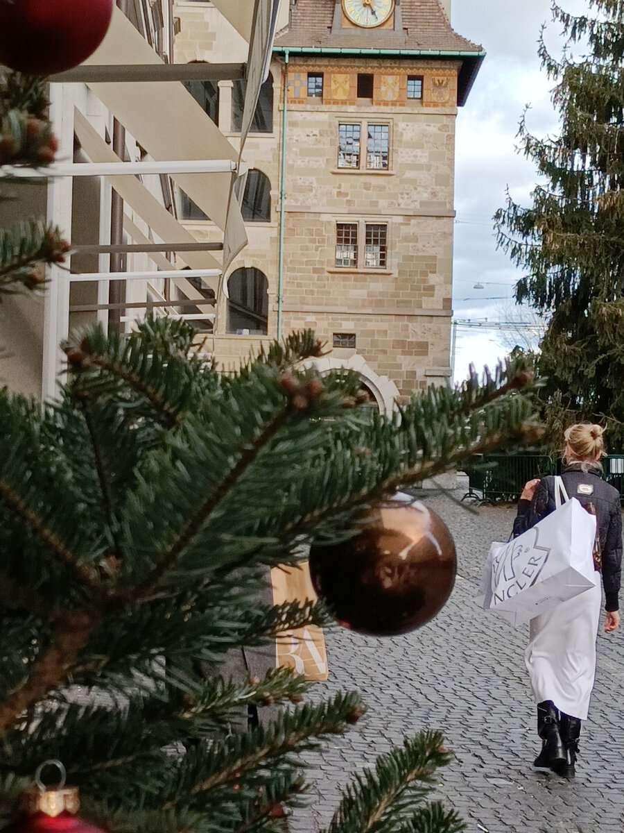 Новогодняя Женева. Фото автора.