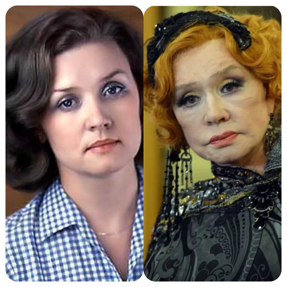 Вера Алентова до и после пластики, фото из открытых источников интернета 