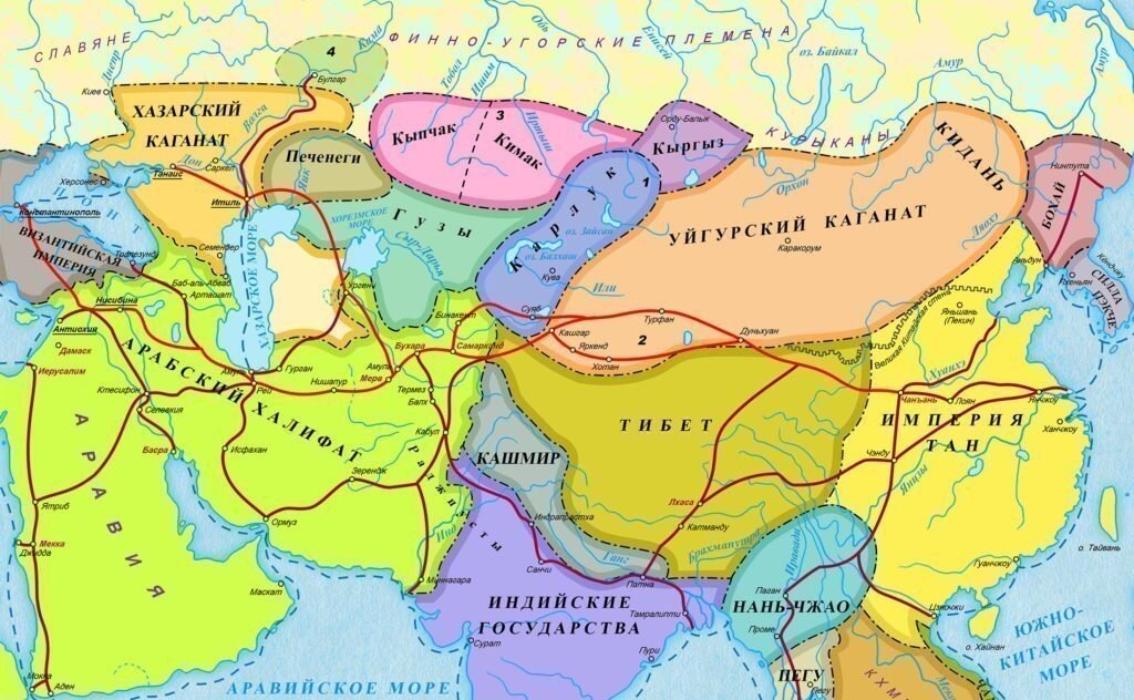 Азия в период рассвета тюркских государств. 