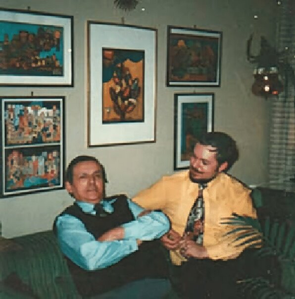 Herbert Baumann (left) and Illobrand von Ludwiger in Hamburg in 1980