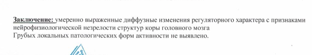 заключение ЭЭГ