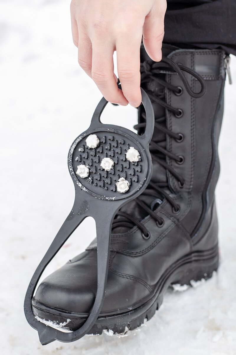  Чтобы правильно выбрать ледоступы, нужно знать только размер своей обуви 