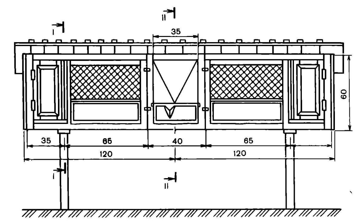 Схема с приблизительными размерами!